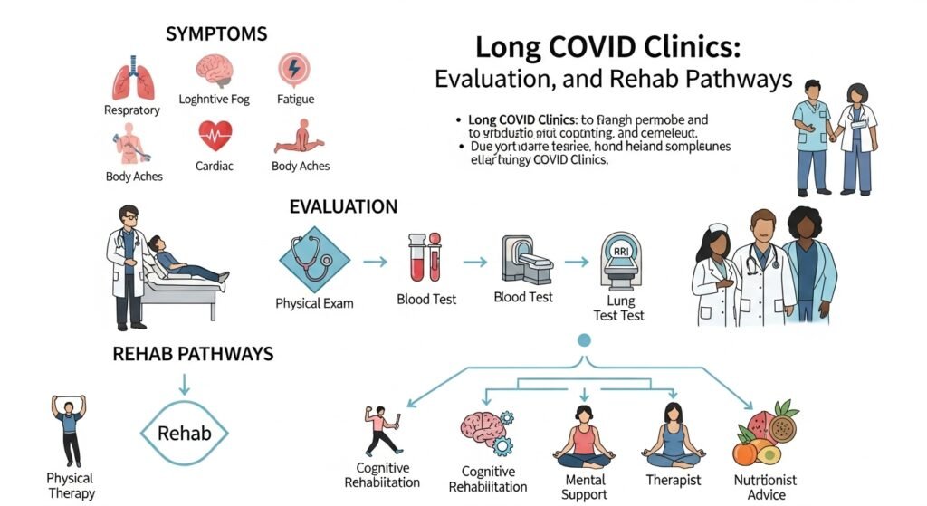 Long COVID Clinics: Symptoms, Evaluation, and Rehab Pathways